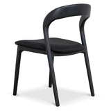 Set of 2 - Marlow Dining Chair - Full Black Dining Chair Naxos-Core