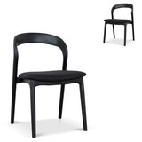 Set of 2 - Marlow Dining Chair - Full Black Dining Chair Naxos-Core