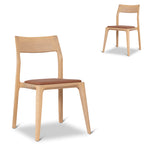 Set of 2 - Fallon Natural Dining Chair - Naxos Tan Dining Chair Naxos-Core
