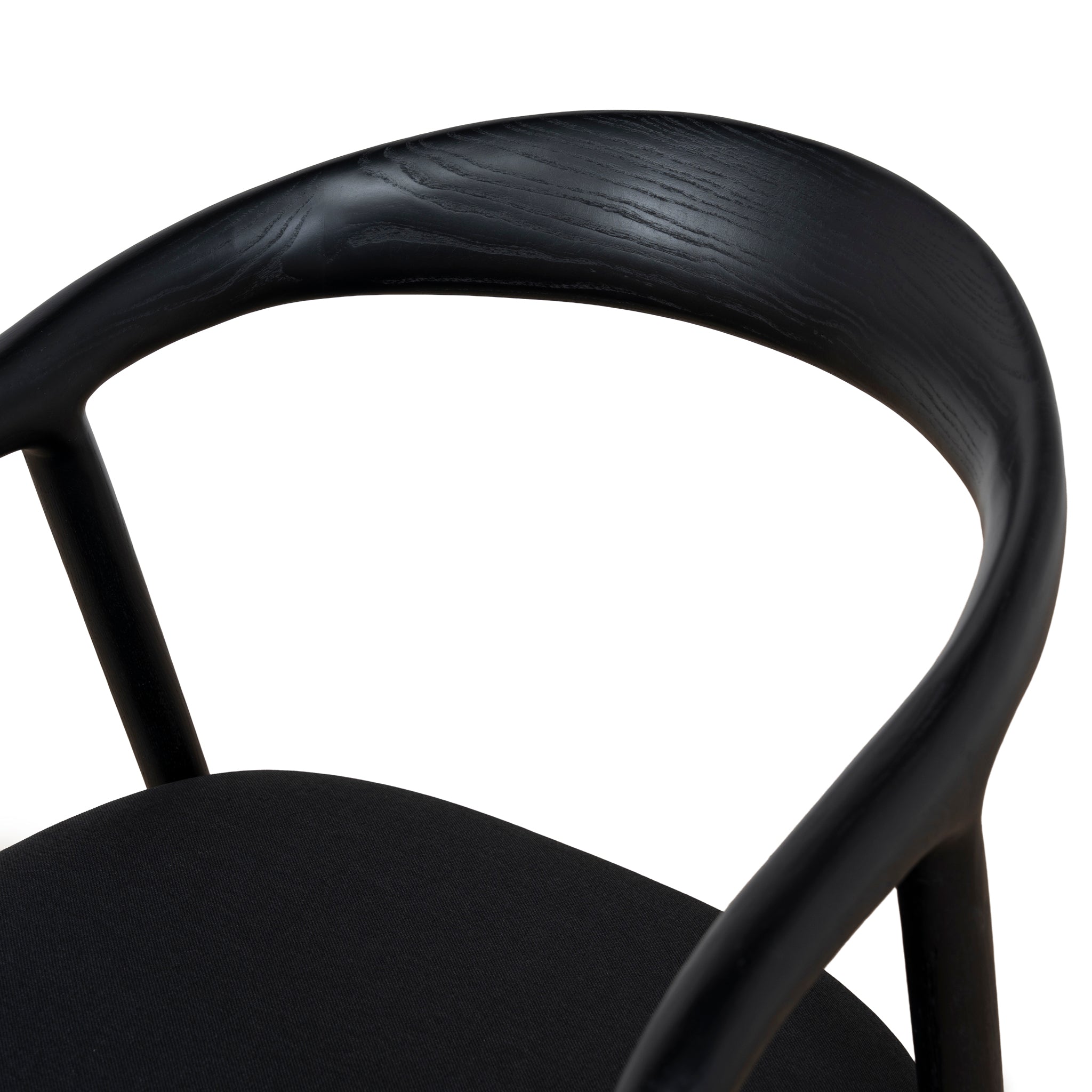Set of 2 - Rowan Dining Chair - Full Black Dining Chair Naxos-Core