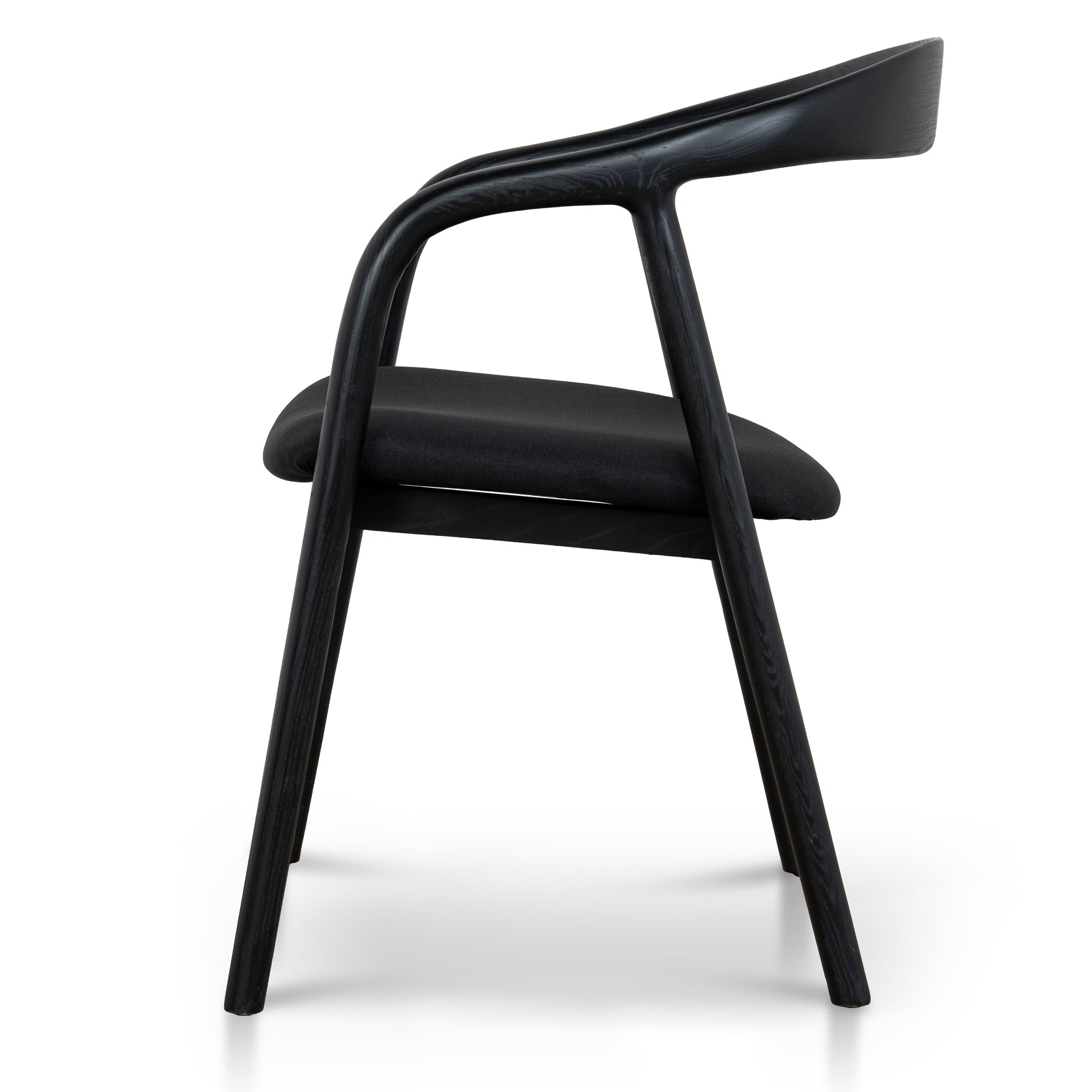 Set of 2 - Rowan Dining Chair - Full Black Dining Chair Naxos-Core
