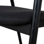 Set of 2 - Rowan Dining Chair - Full Black Dining Chair Naxos-Core
