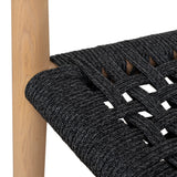 Set of 2 - Renley Natural Dining Chair - Naxos Charcoal Rope Dining Chair Naxos-Core