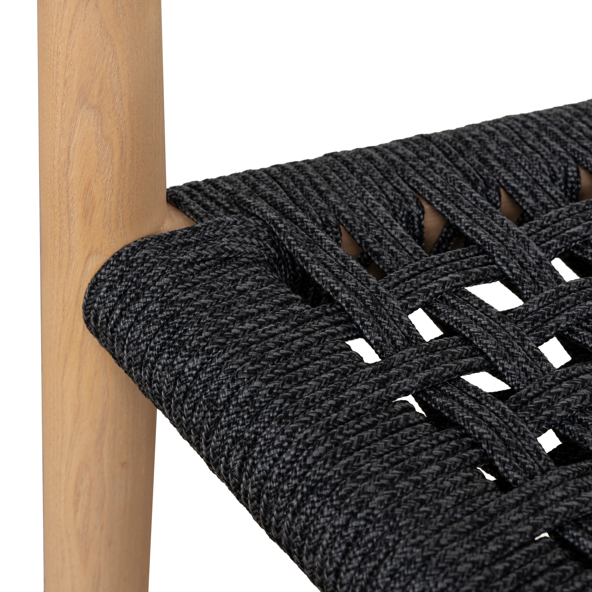 Set of 2 - Renley Natural Dining Chair - Naxos Charcoal Rope Dining Chair Naxos-Core