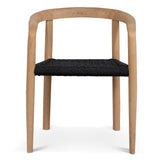 Set of 2 - Renley Natural Dining Chair - Naxos Charcoal Rope Dining Chair Naxos-Core