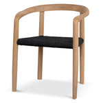 Set of 2 - Renley Natural Dining Chair - Naxos Charcoal Rope Dining Chair Naxos-Core