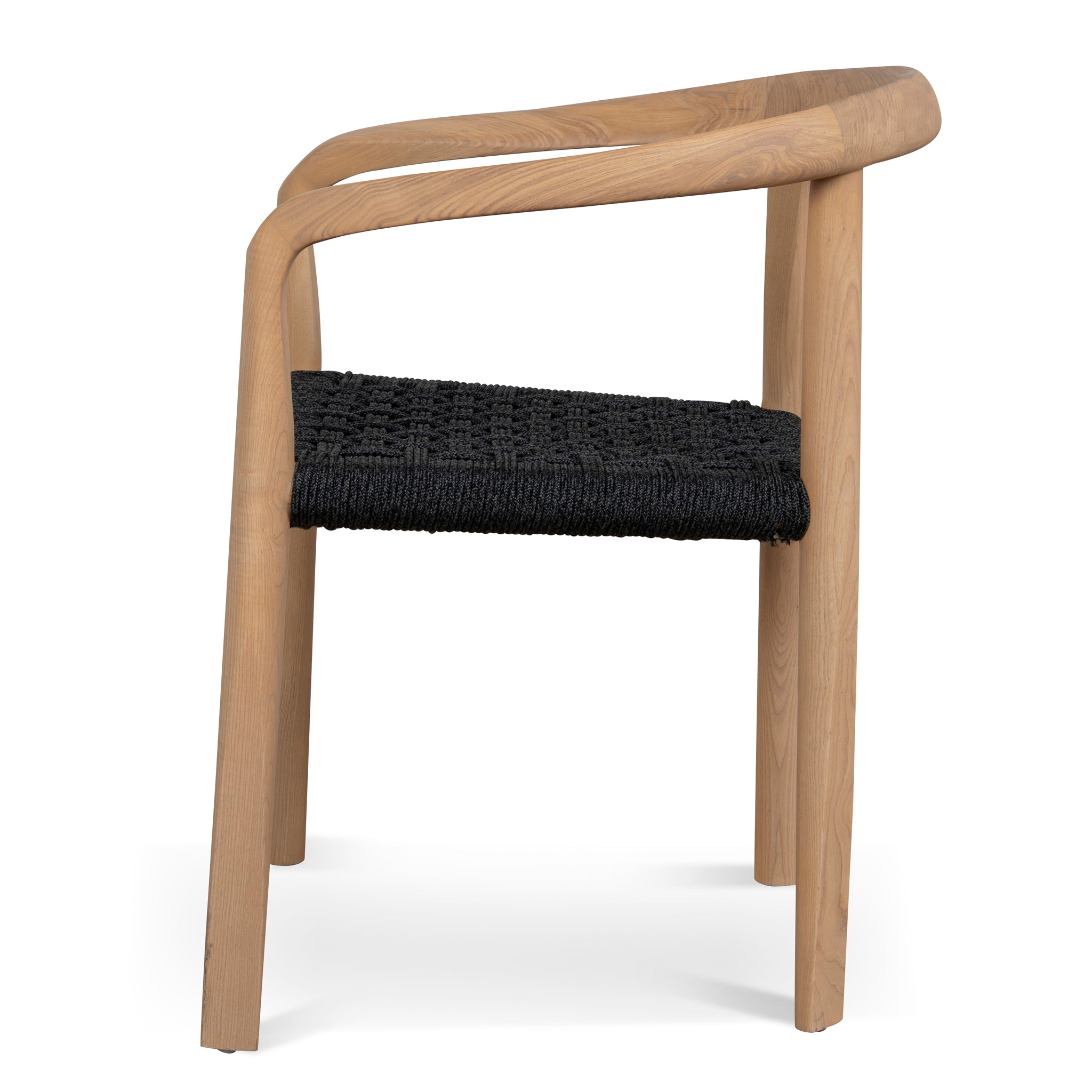 Set of 2 - Renley Natural Dining Chair - Naxos Charcoal Rope Dining Chair Naxos-Core