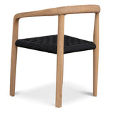 Set of 2 - Renley Natural Dining Chair - Naxos Charcoal Rope Dining Chair Naxos-Core