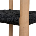 Set of 2 - Renley Natural Dining Chair - Naxos Charcoal Rope Dining Chair Naxos-Core