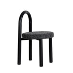 Set of 2 - Luzia Black Dining Chair - Field Charcoal Dining Chair Freehold-Core