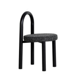 Set of 2 - Luzia Black Dining Chair - Field Charcoal Dining Chair Freehold-Core
