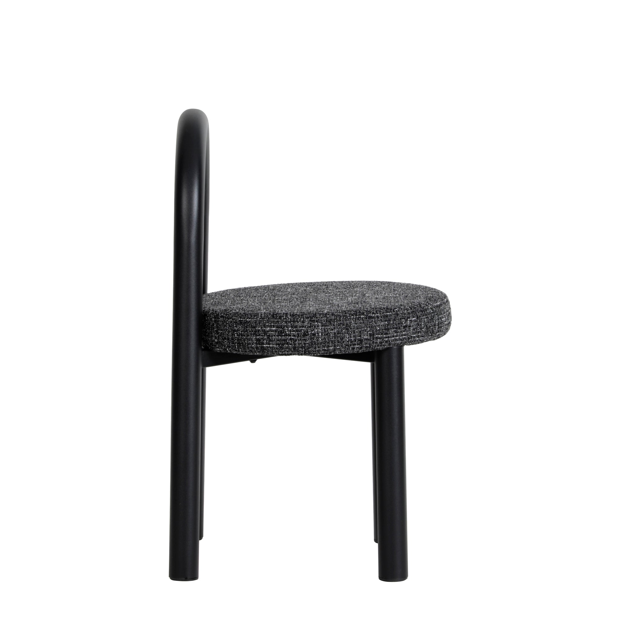Set of 2 - Luzia Black Dining Chair - Field Charcoal Dining Chair Freehold-Core