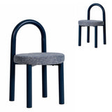 Set of 2 - Luzia Navy Dining Chair - Prussian Blue Dining Chair Freehold-Core