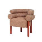Yara Sandy Red Armchair - Russet Brown Armchair Freehold-Core