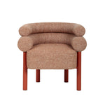 Yara Sandy Red Armchair - Russet Brown Armchair Freehold-Core