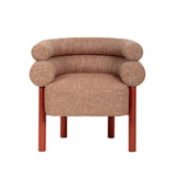 Yara Sandy Red Armchair - Russet Brown Armchair Freehold-Core