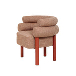Yara Sandy Red Armchair - Russet Brown Armchair Freehold-Core