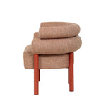 Yara Sandy Red Armchair - Russet Brown Armchair Freehold-Core