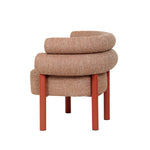 Yara Sandy Red Armchair - Russet Brown Armchair Freehold-Core