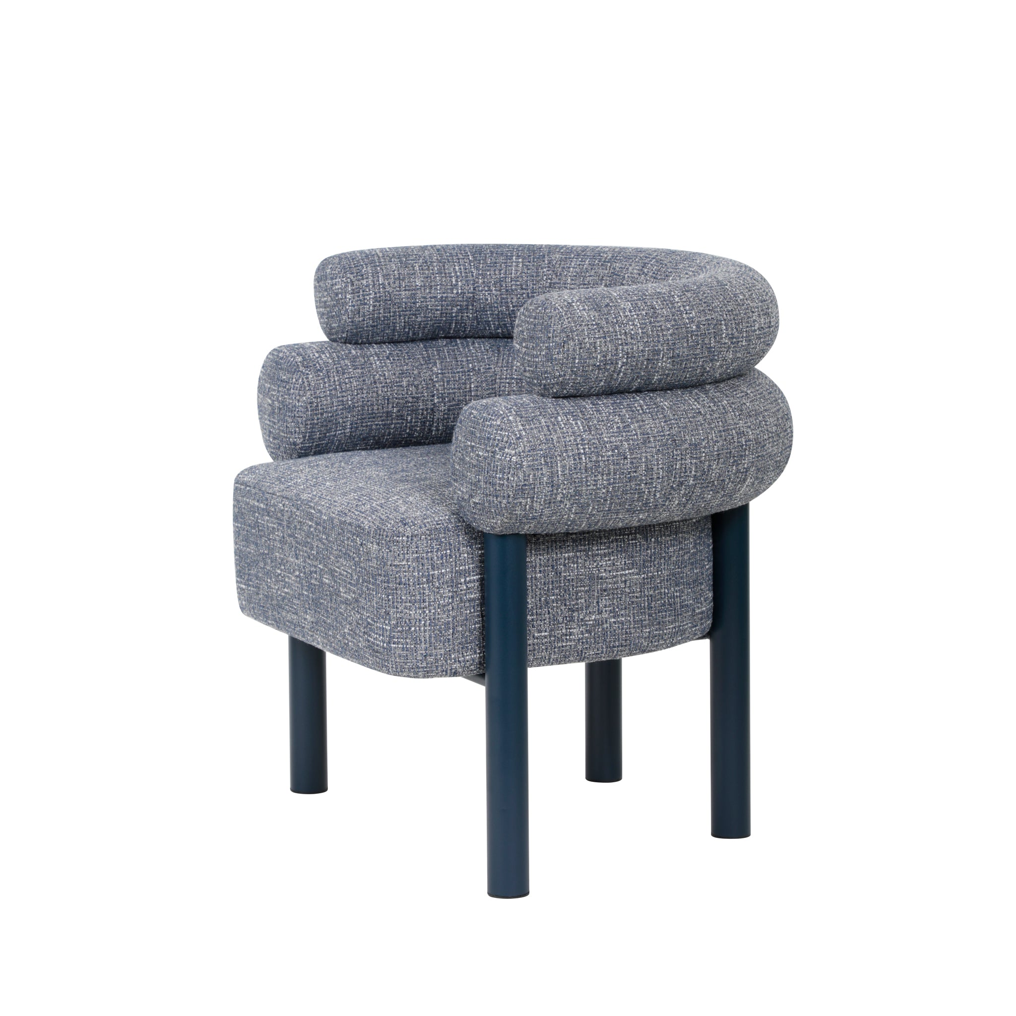 Yara Navy Armchair - Prussian Blue Armchair Freehold-Core