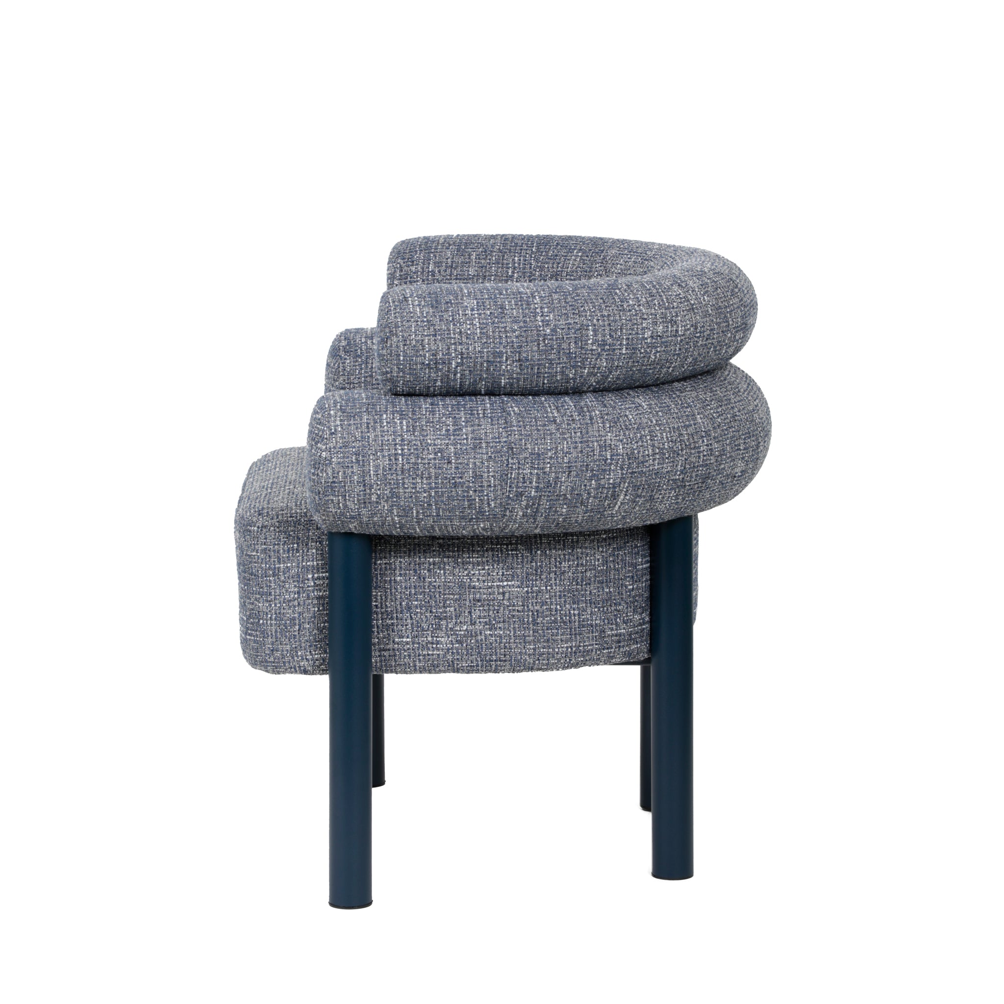 Yara Navy Armchair - Prussian Blue Armchair Freehold-Core