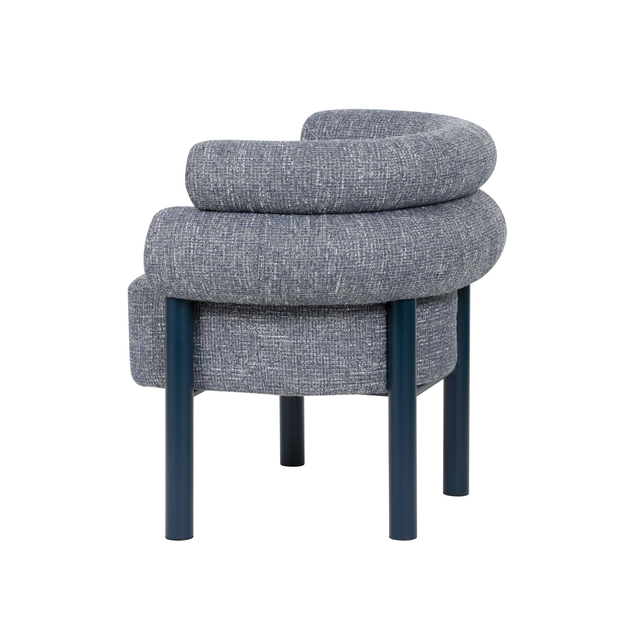 Yara Navy Armchair - Prussian Blue Armchair Freehold-Core