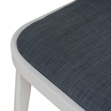 Set of 2 - Marzella Sand White Outdoor Dining Chair - Grey Outdoor Chair Industra-Core