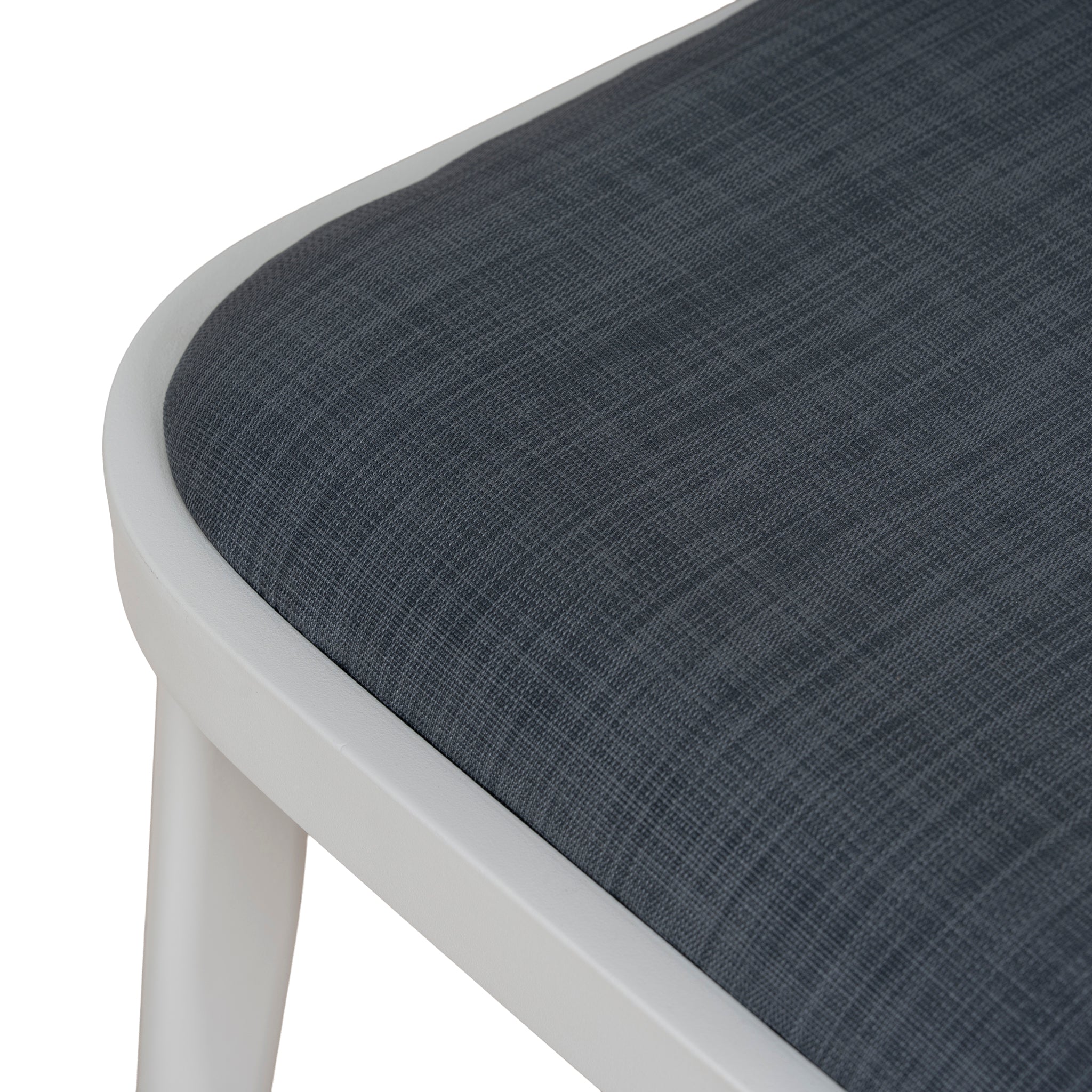 Set of 2 - Marzella Sand White Outdoor Dining Chair - Grey Outdoor Chair Industra-Core