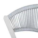 Set of 2 - Marzella Sand White Outdoor Dining Chair - Grey Outdoor Chair Industra-Core