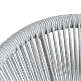 Set of 2 - Marzella Sand White Outdoor Dining Chair - Grey Outdoor Chair Industra-Core