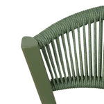Set of 2 - Marzella Army Green Outdoor Dining Chair - Grey Outdoor Chair Industra-Core