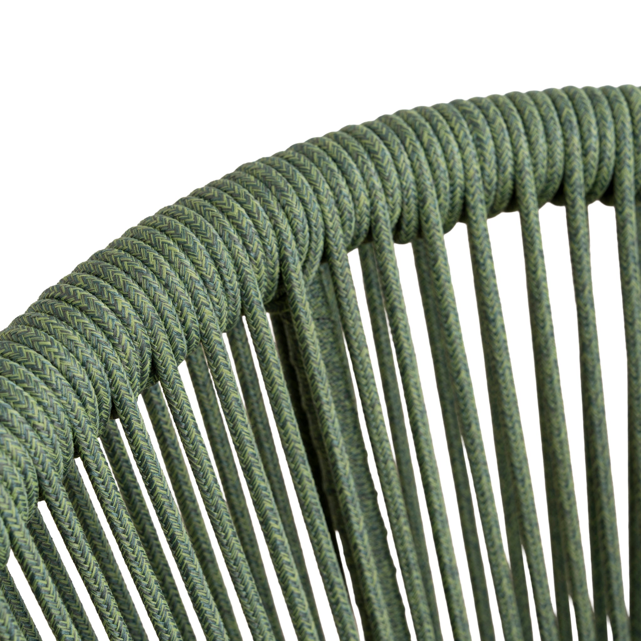 Set of 2 - Marzella Army Green Outdoor Dining Chair - Grey Outdoor Chair Industra-Core