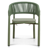 Set of 2 - Gonzalo Outdoor Dining Chair - Army Green Outdoor Chair Industra-Core
