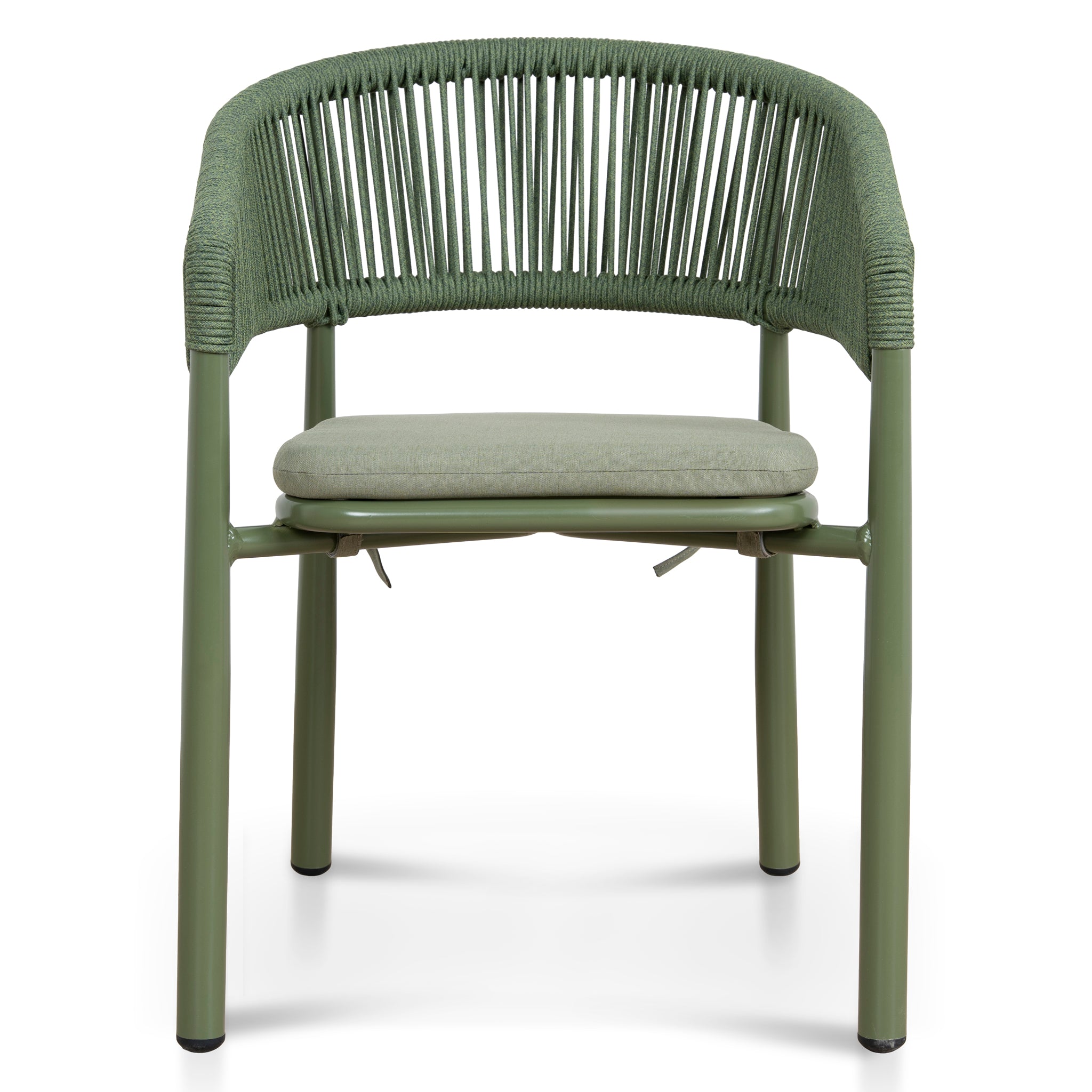Set of 2 - Gonzalo Outdoor Dining Chair - Army Green Outdoor Chair Industra-Core