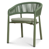 Set of 2 - Gonzalo Outdoor Dining Chair - Army Green Outdoor Chair Industra-Core