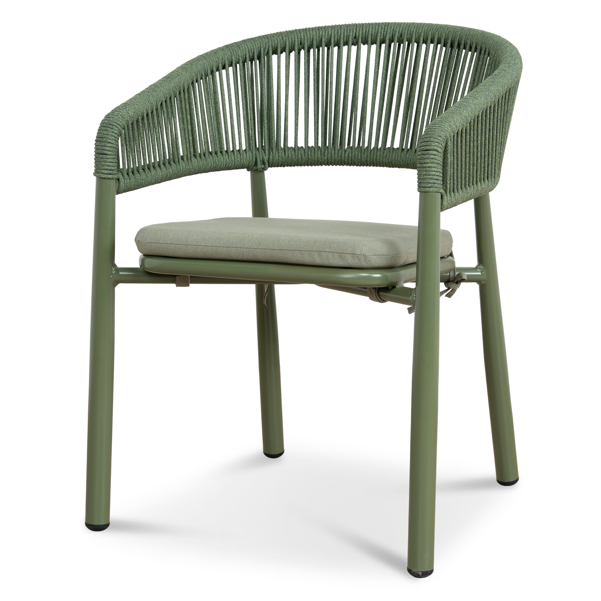 Set of 2 - Gonzalo Outdoor Dining Chair - Army Green Outdoor Chair Industra-Core