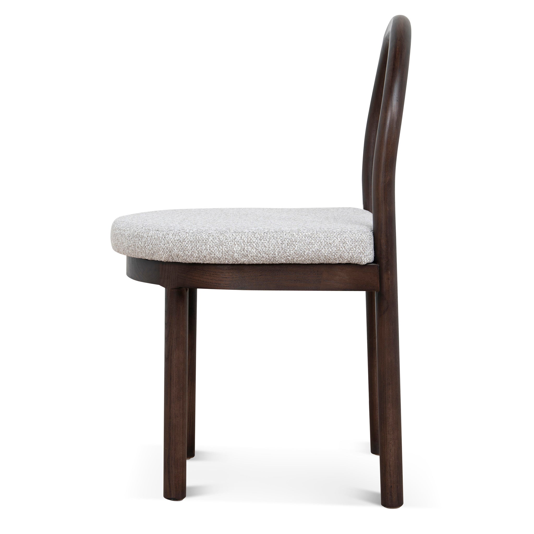 Set of 2 - Adir Brown Dining Chair - Clay Grey Dining Chair LJ-Core