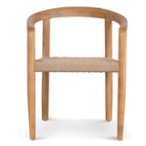 Set of 2 - Renley Natural Dining Chair - Naxos Latte Rope Dining Chair Naxos-Core