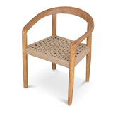 Set of 2 - Renley Natural Dining Chair - Naxos Latte Rope Dining Chair Naxos-Core