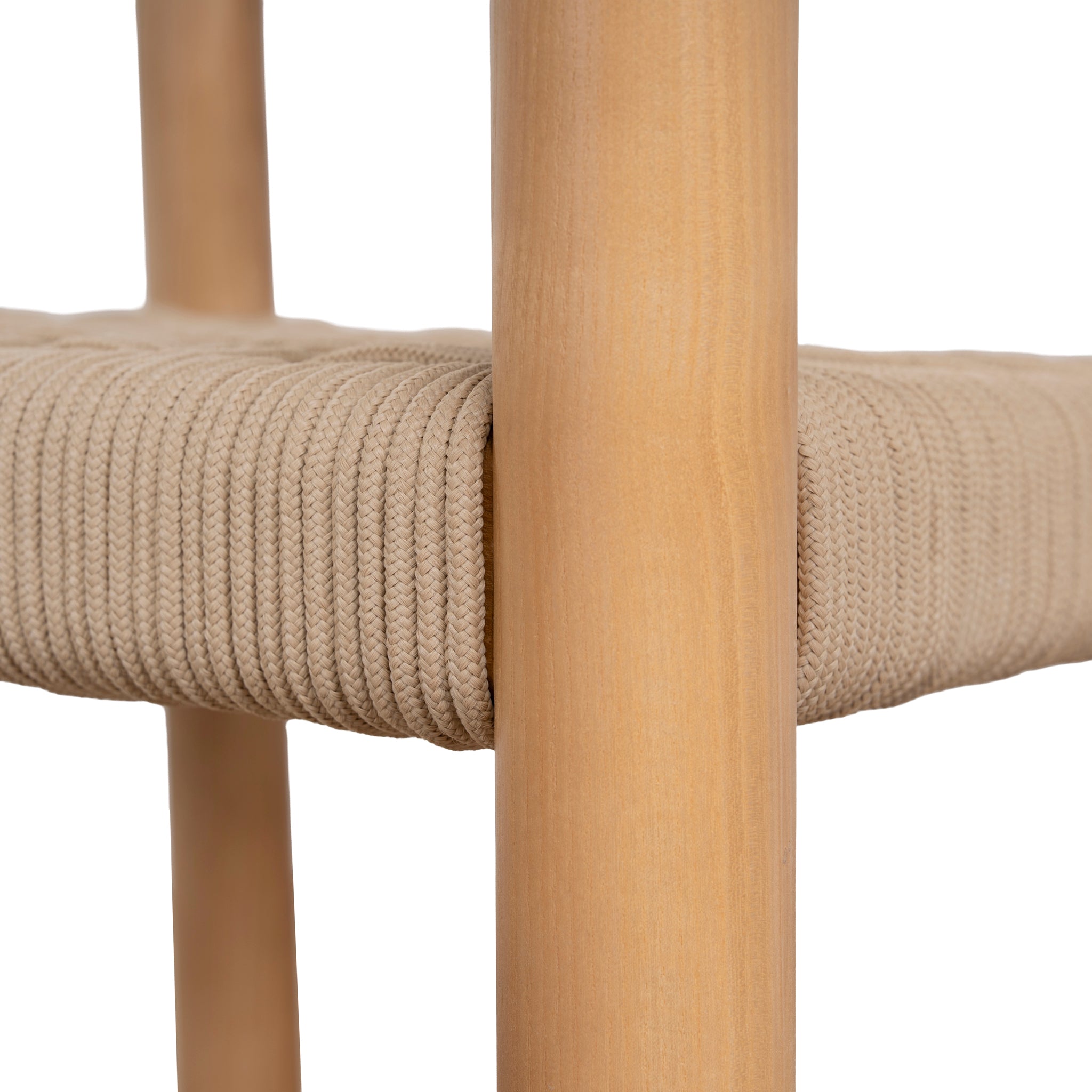 Set of 2 - Renley Natural Dining Chair - Naxos Latte Rope Dining Chair Naxos-Core