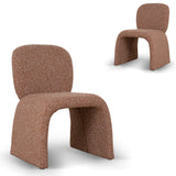 Set of 2 - Ardelle Dining Chair - Terracotta Brown Dining Chair Cino-Core