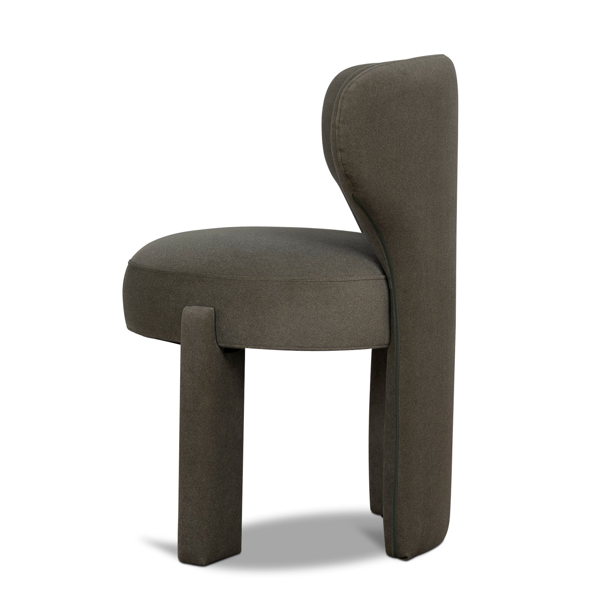 Cory Fabric Dining Chair - Dark Moss Green Dining Chair Freehold-Core