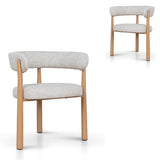 Set of 2 - Delvaux Natural Dining Chair - Kalunfu Beige Dining Chair Cino-Core