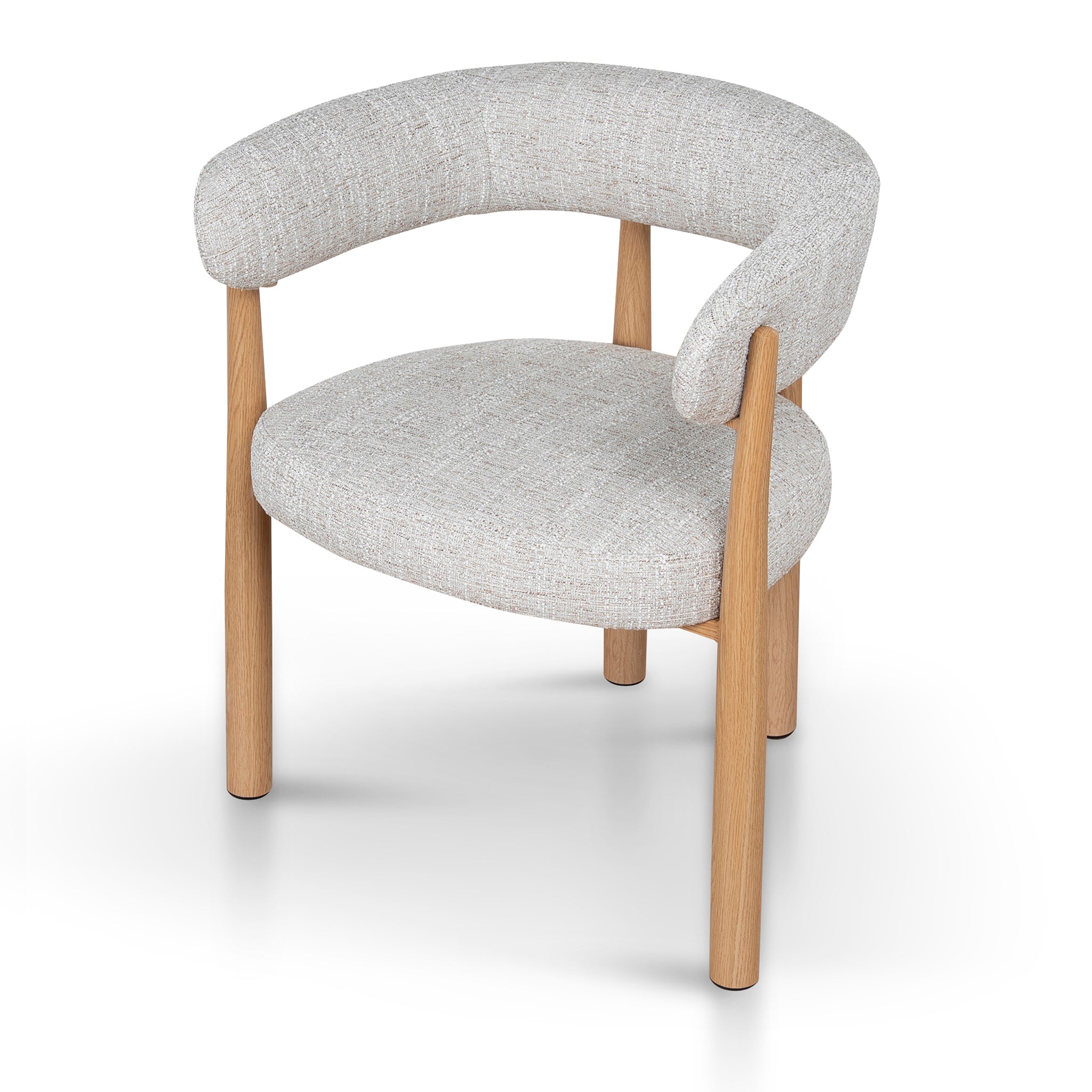 Set of 2 - Delvaux Natural Dining Chair - Kalunfu Beige Dining Chair Cino-Core