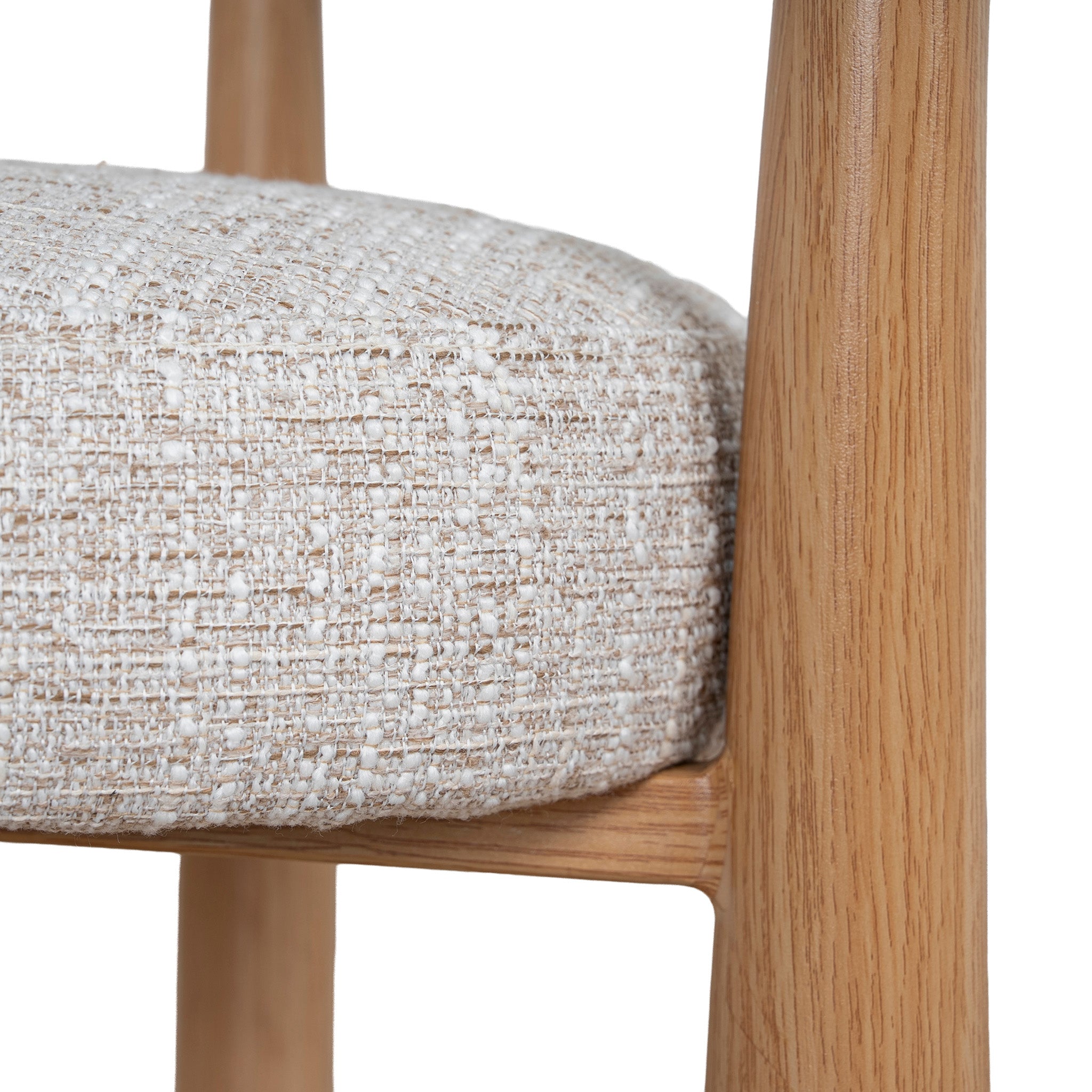 Set of 2 - Delvaux Natural Dining Chair - Kalunfu Beige Dining Chair Cino-Core