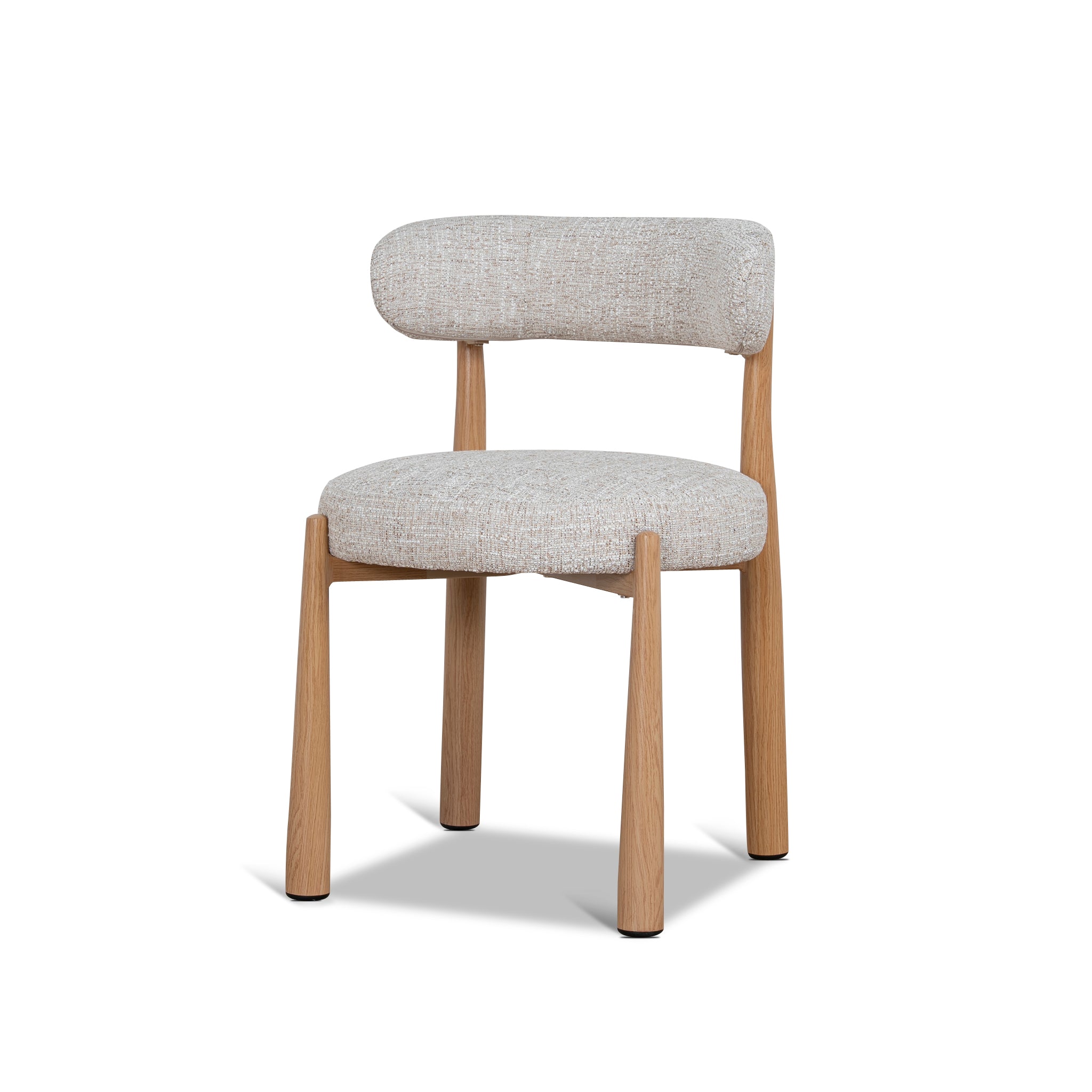 Set of 2 - Olaria Natural Dining Chair - Pale Beige Dining Chair Cino-Core