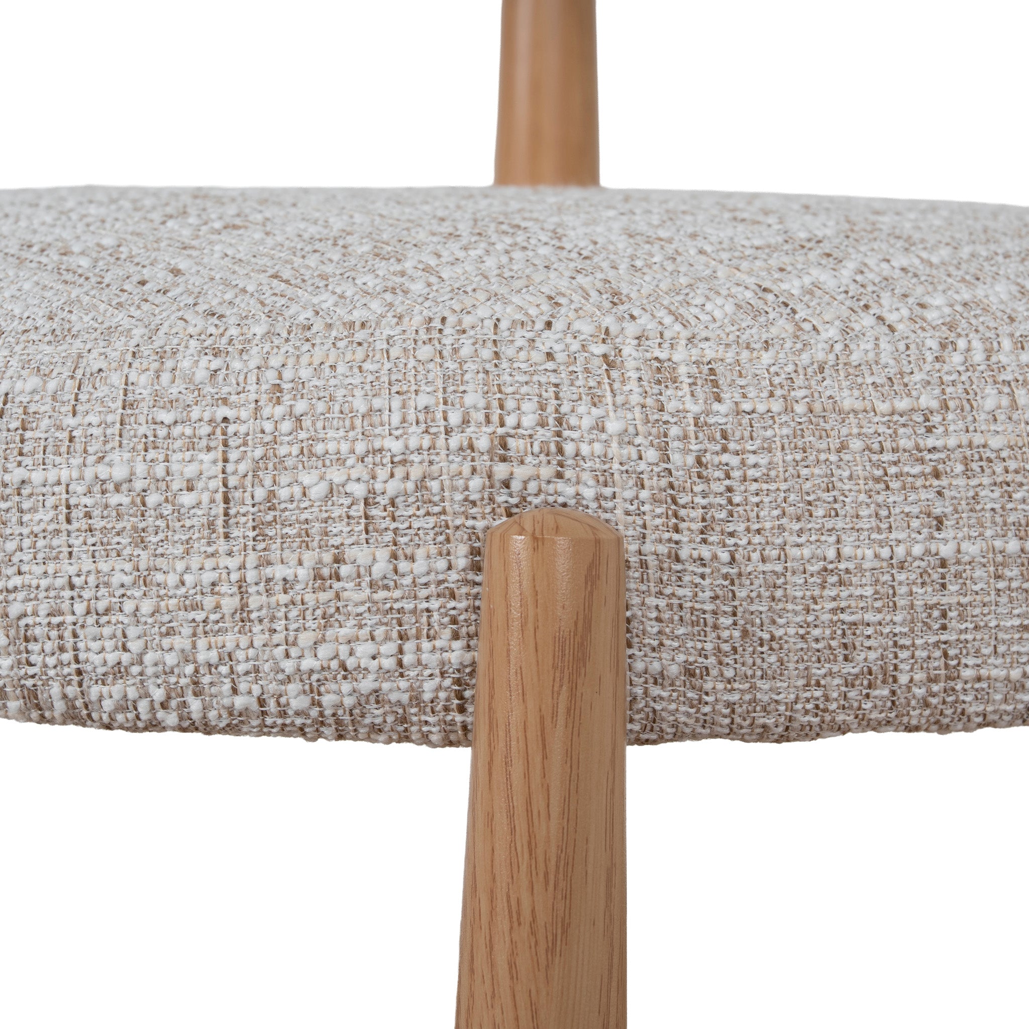 Set of 2 - Olaria Natural Dining Chair - Pale Beige Dining Chair Cino-Core