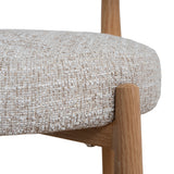 Set of 2 - Olaria Natural Dining Chair - Pale Beige Dining Chair Cino-Core