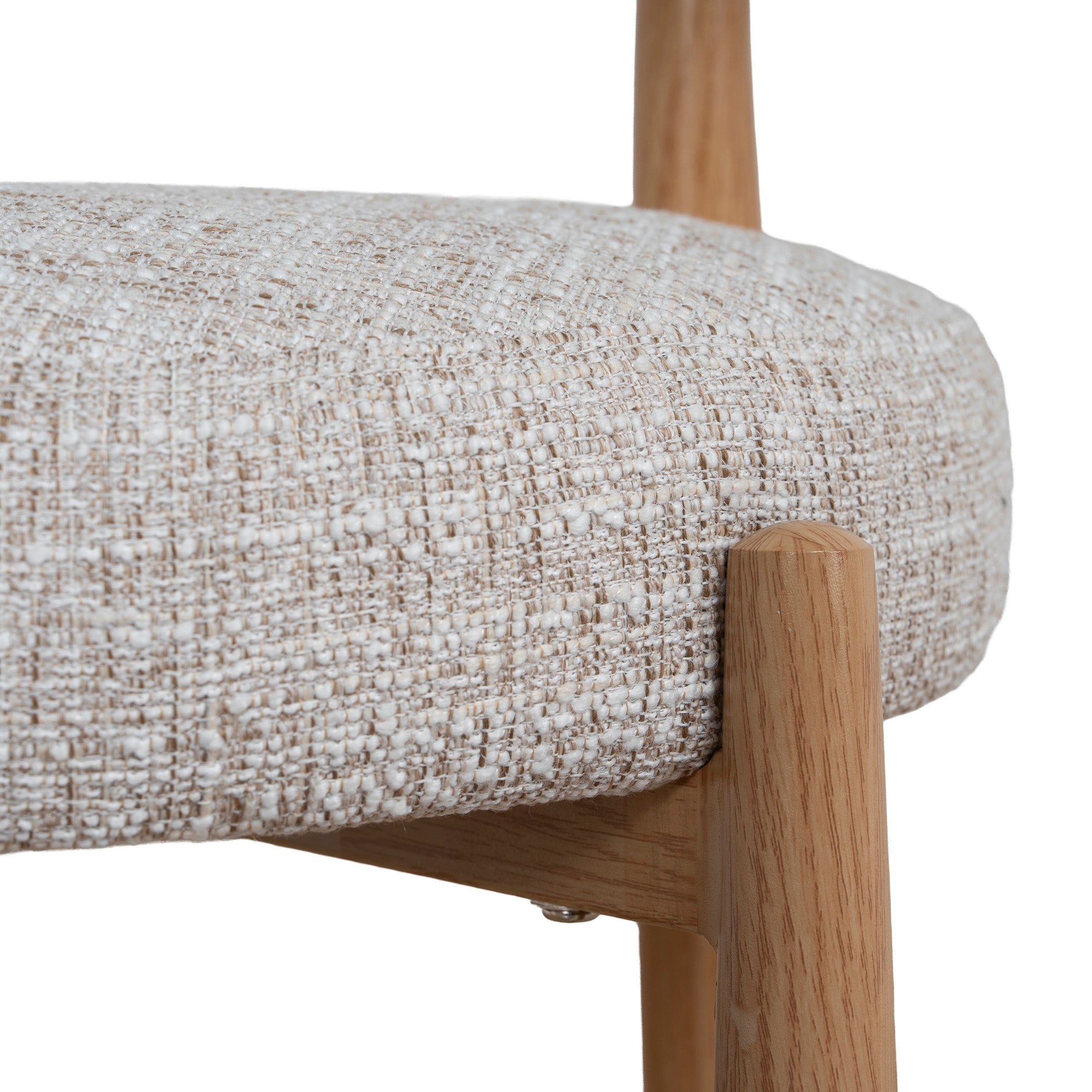 Set of 2 - Olaria Natural Dining Chair - Pale Beige Dining Chair Cino-Core