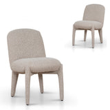 Set of 2 - Belmira Dining Chair - Verona Sand Weave Dining Chair Cino-Core